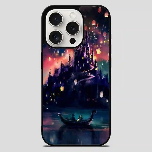 Disney Tangled Castle Lights Art iPhone 15 Pro Max Case