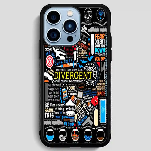 Divergent Quote Collage Art iPhone 13 Pro Max Case