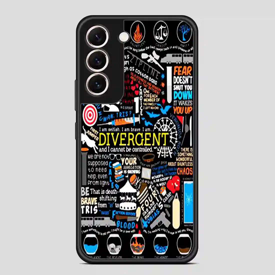 Divergent Quote Collage Art Samsung Galaxy S22 Case