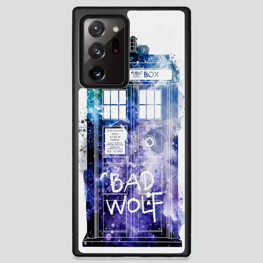 Doctor Who Tardis Bad Wolf Watercolor Samsung Galaxy Note 20 Ultra Case