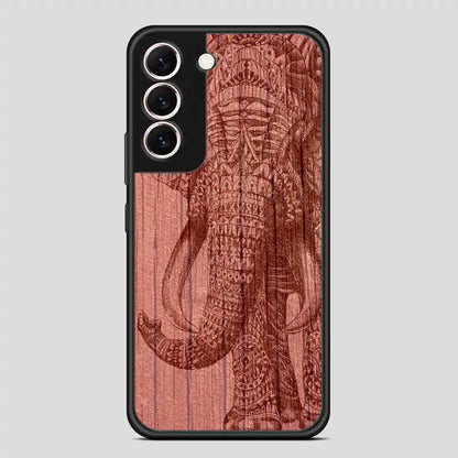 Elephant On Wood Samsung Galaxy S22 Case