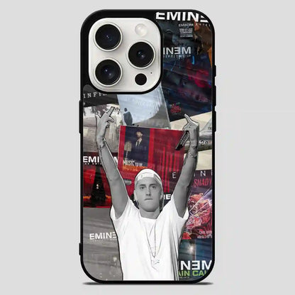 Eminem Collage Album iPhone 15 Pro Max Case