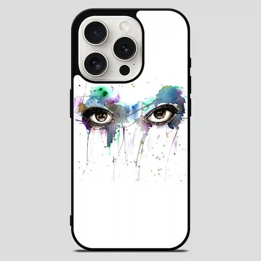 Eye Watercolor iPhone 15 Pro Max Case