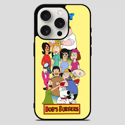 Family Guy And Bobs Burgers iPhone 15 Pro Max Case