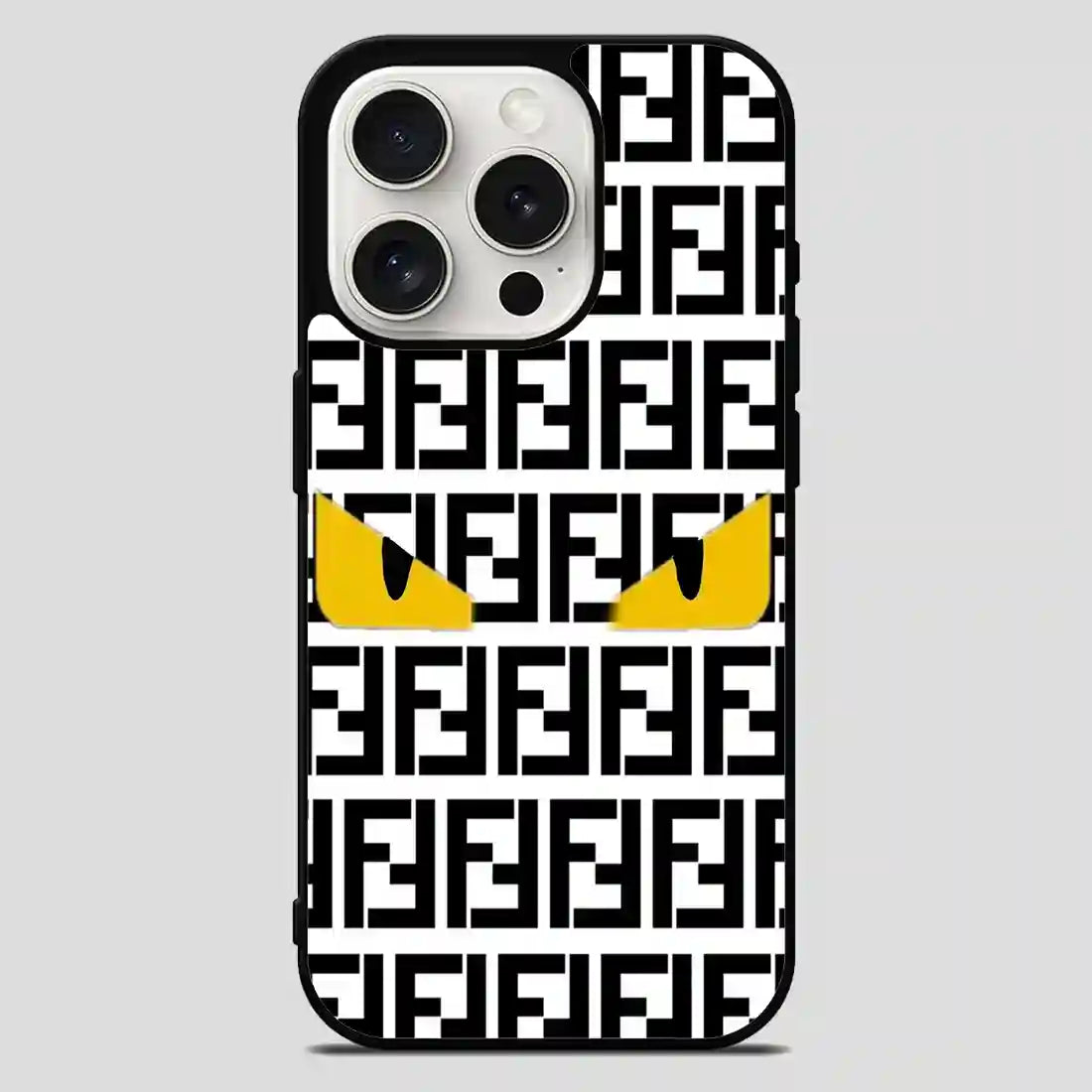 Fendi Pattern Logo iPhone 15 Pro Max Case