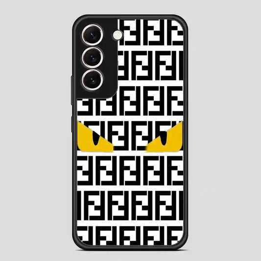 Fendi Pattern Logo Samsung Galaxy S22 Case