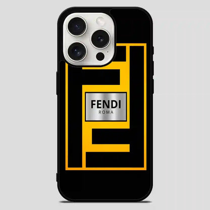 Fendi Yellow iPhone 15 Pro Max Case