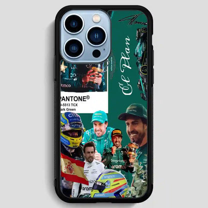 Fernando Alonso Collage iPhone 13 Pro Max Case