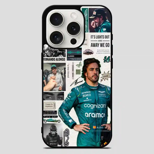 Fernando Alonso Fvintage iPhone 15 Pro Max Case