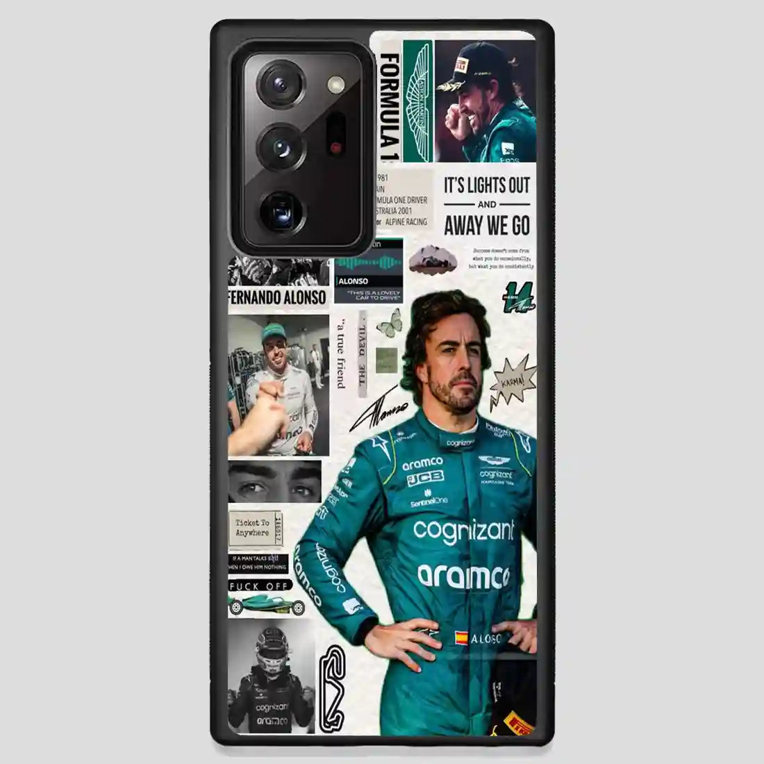 Fernando Alonso Fvintage Samsung Galaxy Note 20 Ultra Case