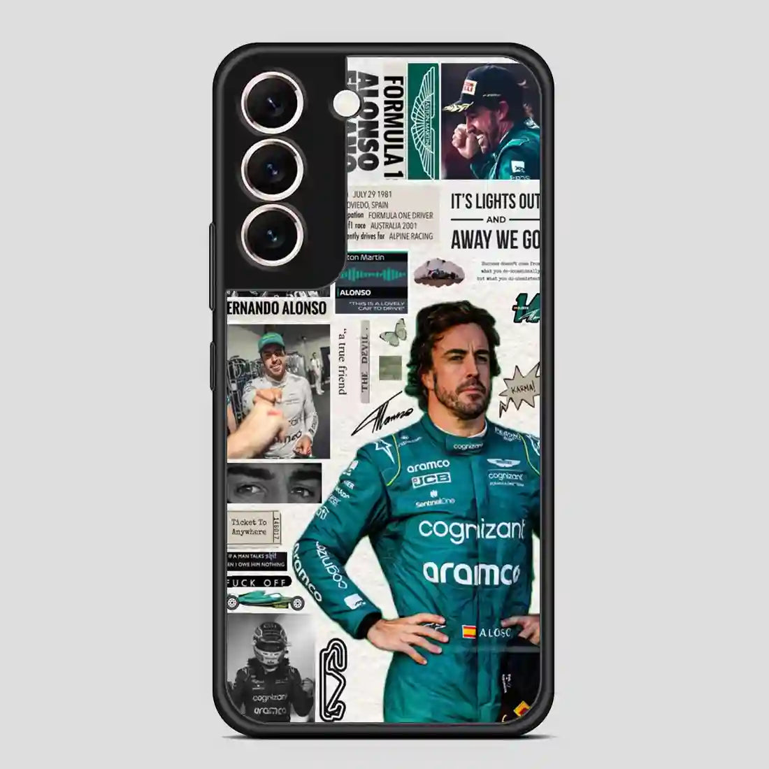 Fernando Alonso Fvintage Samsung Galaxy S22 Case