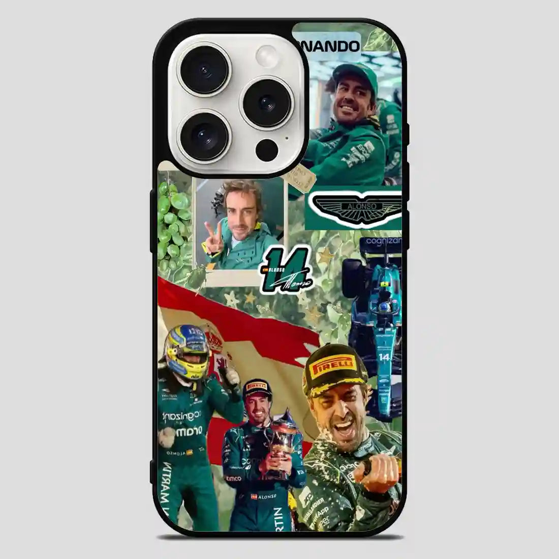 Fernando Alonso Wallpaper iPhone 15 Pro Max Case