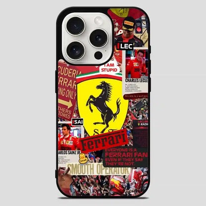 Ferrari Carlos Sainz Jr iPhone 15 Pro Max Case