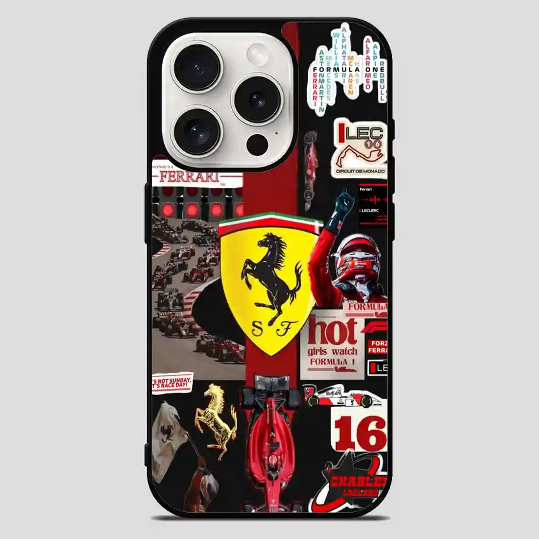 Ferrari Collage iPhone 15 Pro Max Case