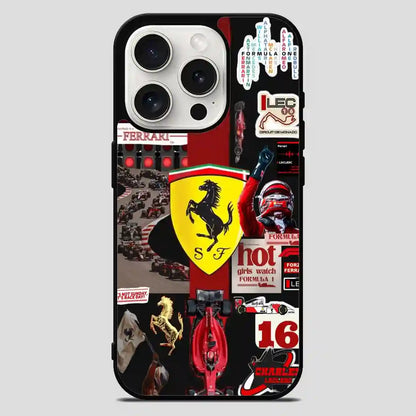 Ferrari Collage iPhone 15 Pro Max Case