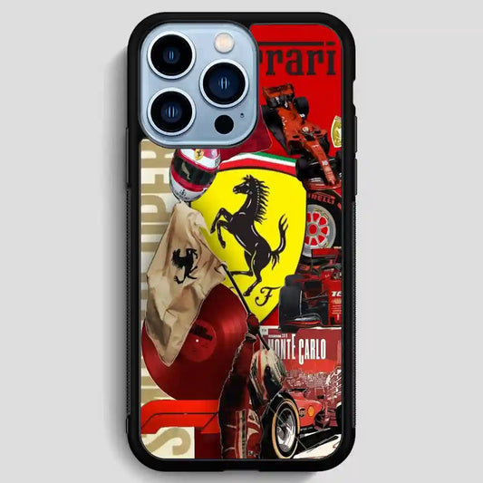 Ferrari F Vintage Collage iPhone 13 Pro Max Case