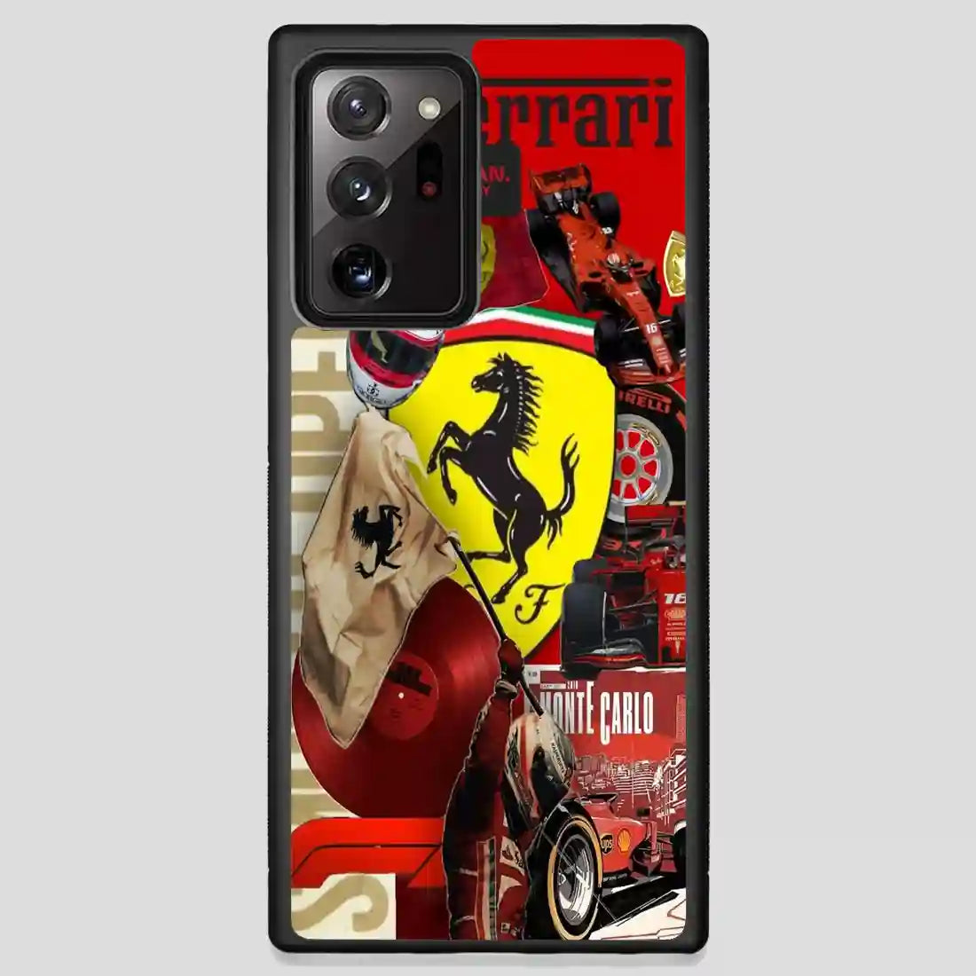 Ferrari F Vintage Collage Samsung Galaxy Note 20 Ultra Case