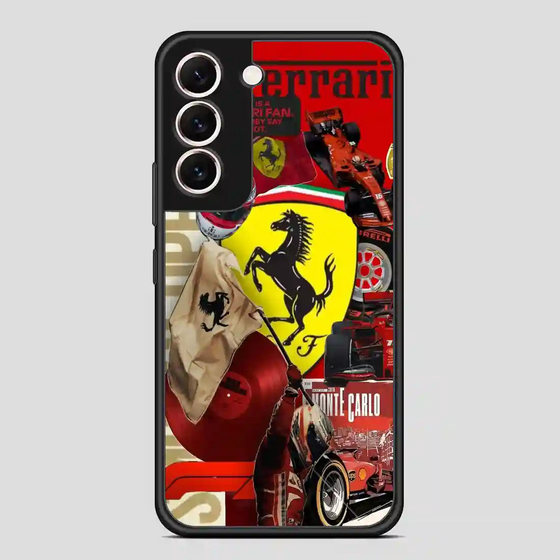 Ferrari F Vintage Collage Samsung Galaxy S22 Case