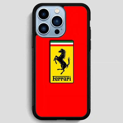 Ferrari Logo Pattren iPhone 13 Pro Max Case