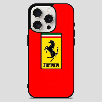 Ferrari Logo Pattren iPhone 15 Pro Max Case