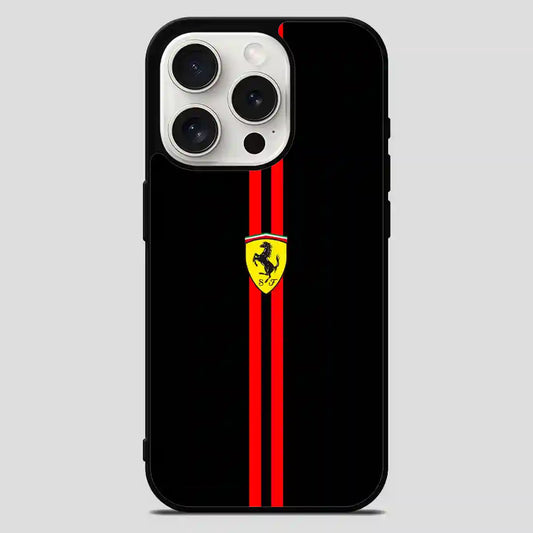 Ferrari Logo Simple iPhone 15 Pro Max Case