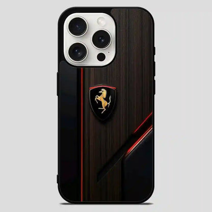 Ferrari Wood Art iPhone 15 Pro Max Case