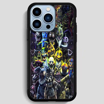 Fnaf All Charchter Retro iPhone 13 Pro Max Case