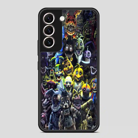 Fnaf All Charchter Retro Samsung Galaxy S22 Case