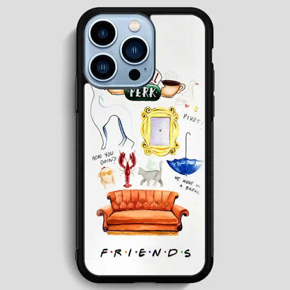 Friends The Tv Series Collage Retro iPhone 13 Pro Max Case