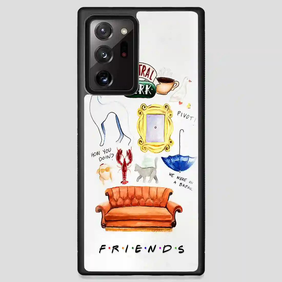 Friends The Tv Series Collage Retro Samsung Galaxy Note 20 Ultra Case