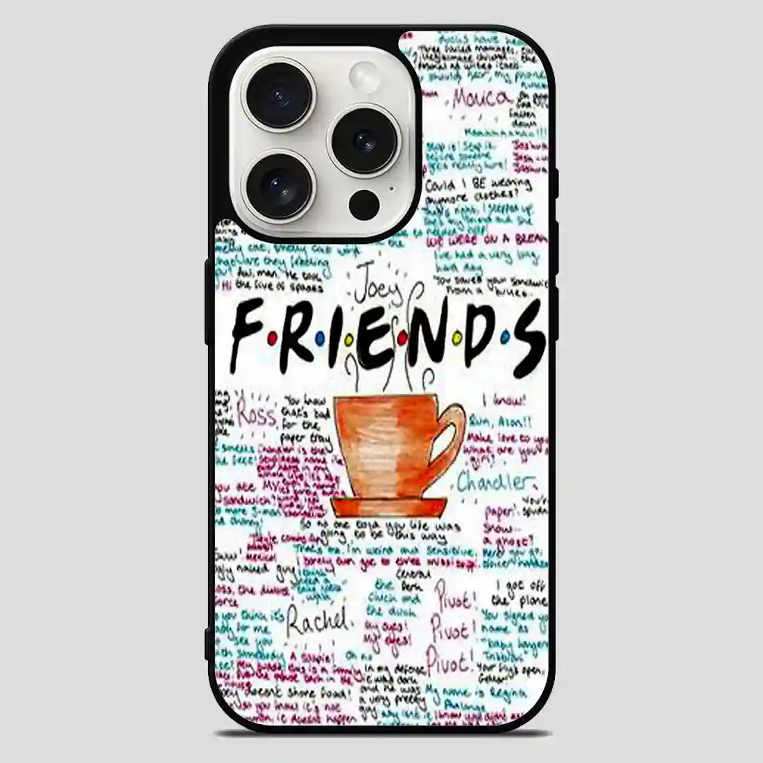 Friends Tv Show Collage iPhone 15 Pro Max Case