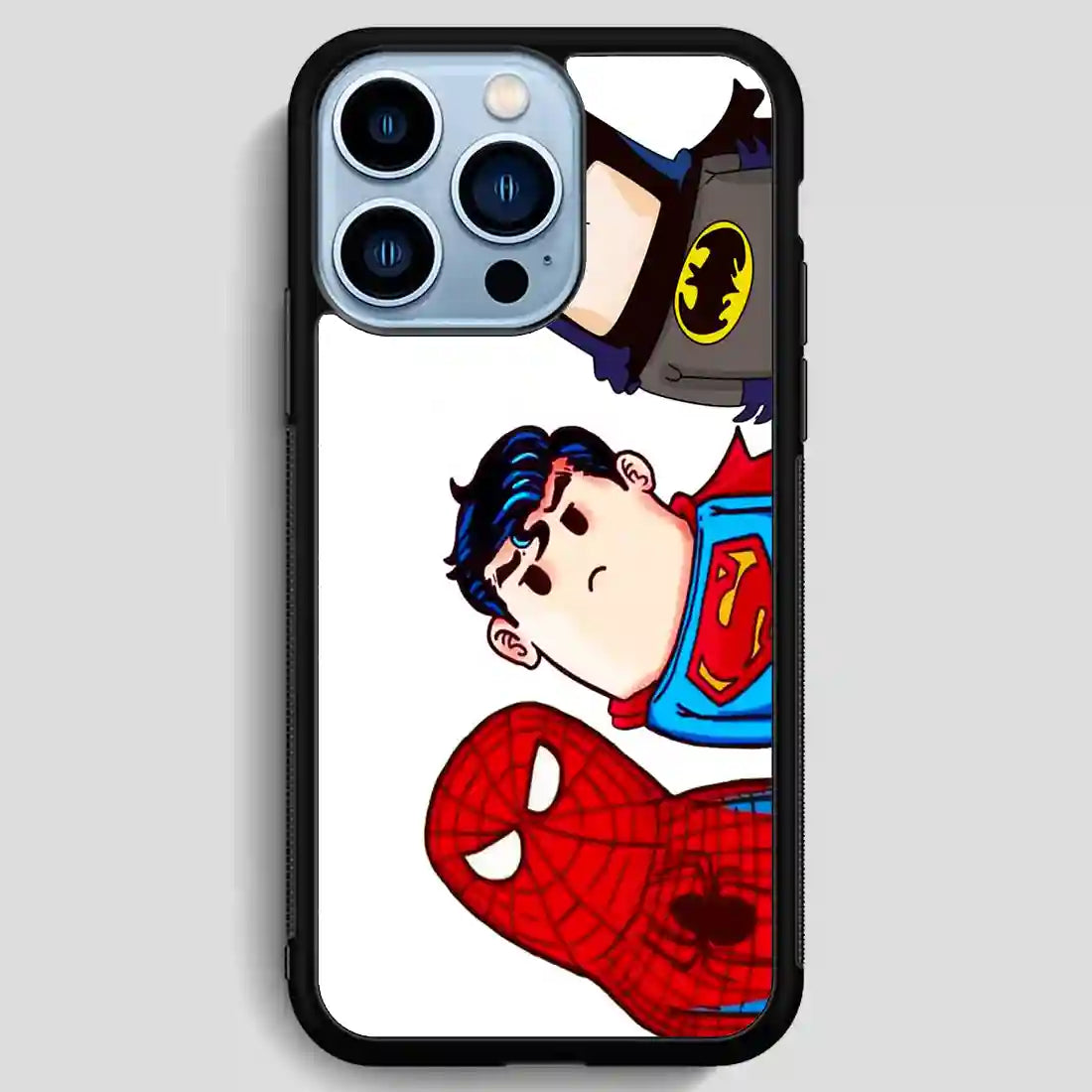 Funny Spiderman Superman Batman iPhone 13 Pro Max Case