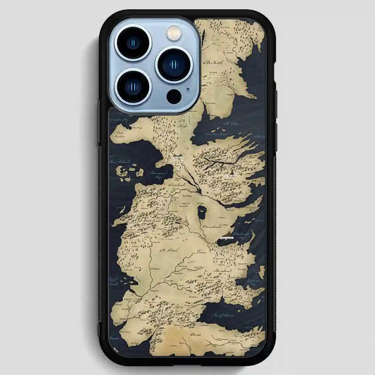 Game Of Thrones Cool World Map iPhone 13 Pro Max Case