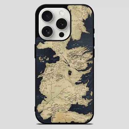 Game Of Thrones Cool World Map iPhone 15 Pro Max Case