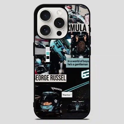 George Russell Formula One Collage iPhone 15 Pro Max Case