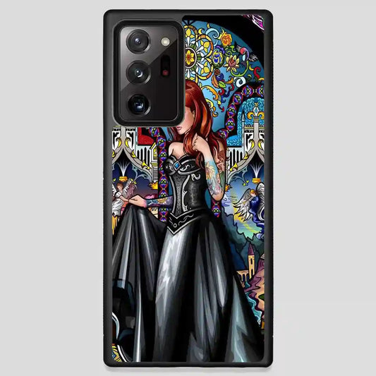 Gothic And Disney Alice In Wonderland Stain Glass Samsung Galaxy Note 20 Ultra Case