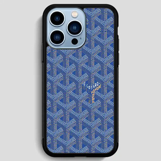 Goyard Blue iPhone 13 Pro Max Case