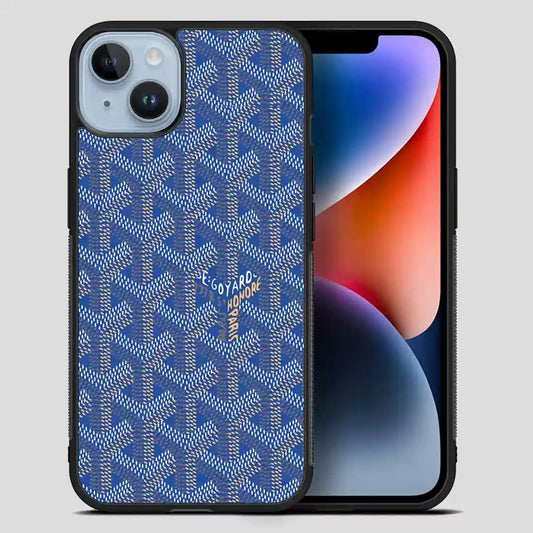 Goyard Blue iPhone 14 Plus Case