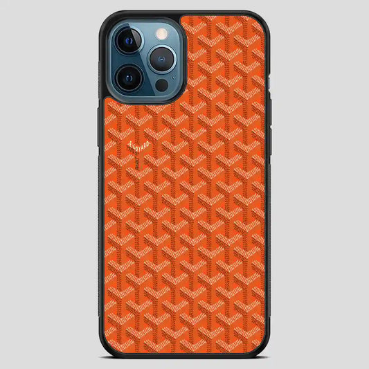 Goyard Orange iPhone 12 Pro Max Case