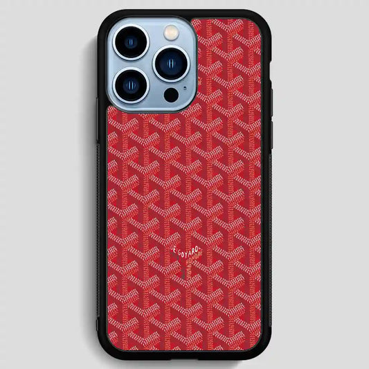 Goyard Red iPhone 13 Pro Max Case