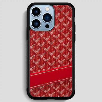 Goyard Red Pattern iPhone 13 Pro Max Case