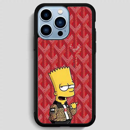 Goyard Red Simpson iPhone 13 Pro Max Case