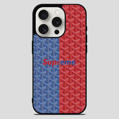 Goyard Supreme iPhone 15 Pro Max Case