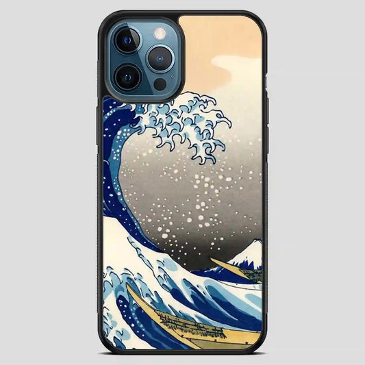 Great Wave Of Kanagawa Retro iPhone 12 Pro Max Case