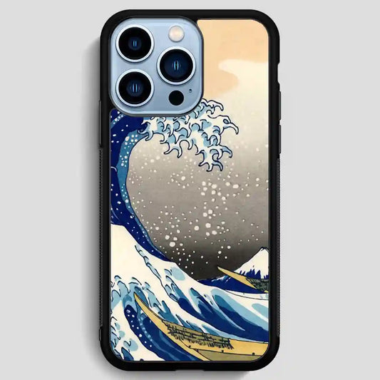 Great Wave Of Kanagawa Retro iPhone 13 Pro Max Case