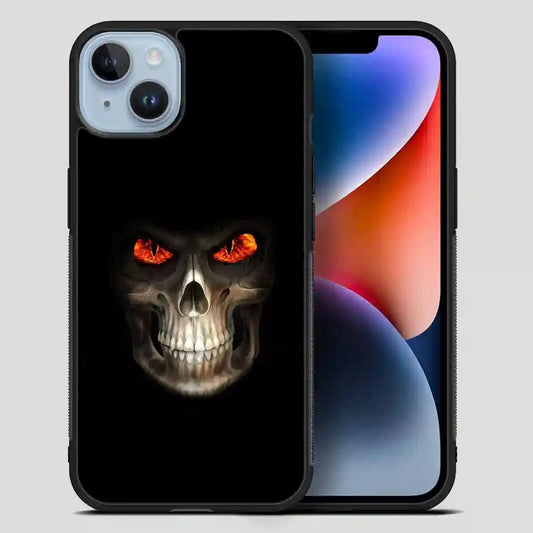 Grinning Skull Reaper Biker Evil Dark iPhone 14 Plus Case