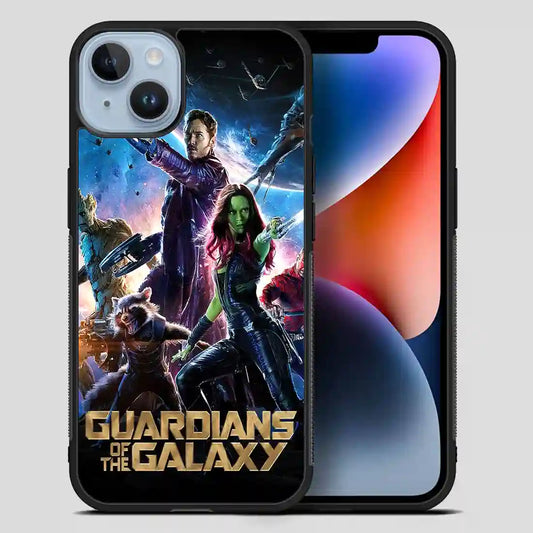 Guardian Of The Galaxy Groot Rocket Raccoon Quill And Gamora iPhone 14 Plus Case