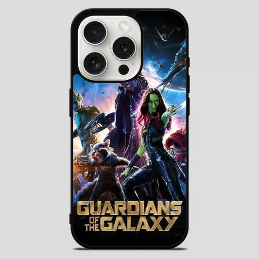 Guardian Of The Galaxy Groot Rocket Raccoon Quill And Gamora iPhone 15 Pro Max Case