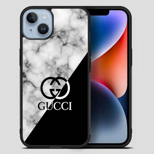 Gucci Logo Marble iPhone 14 Plus Case