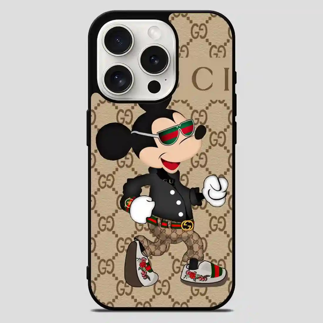 Gucci Mickey Mouse Designer iPhone 15 Pro Max Case